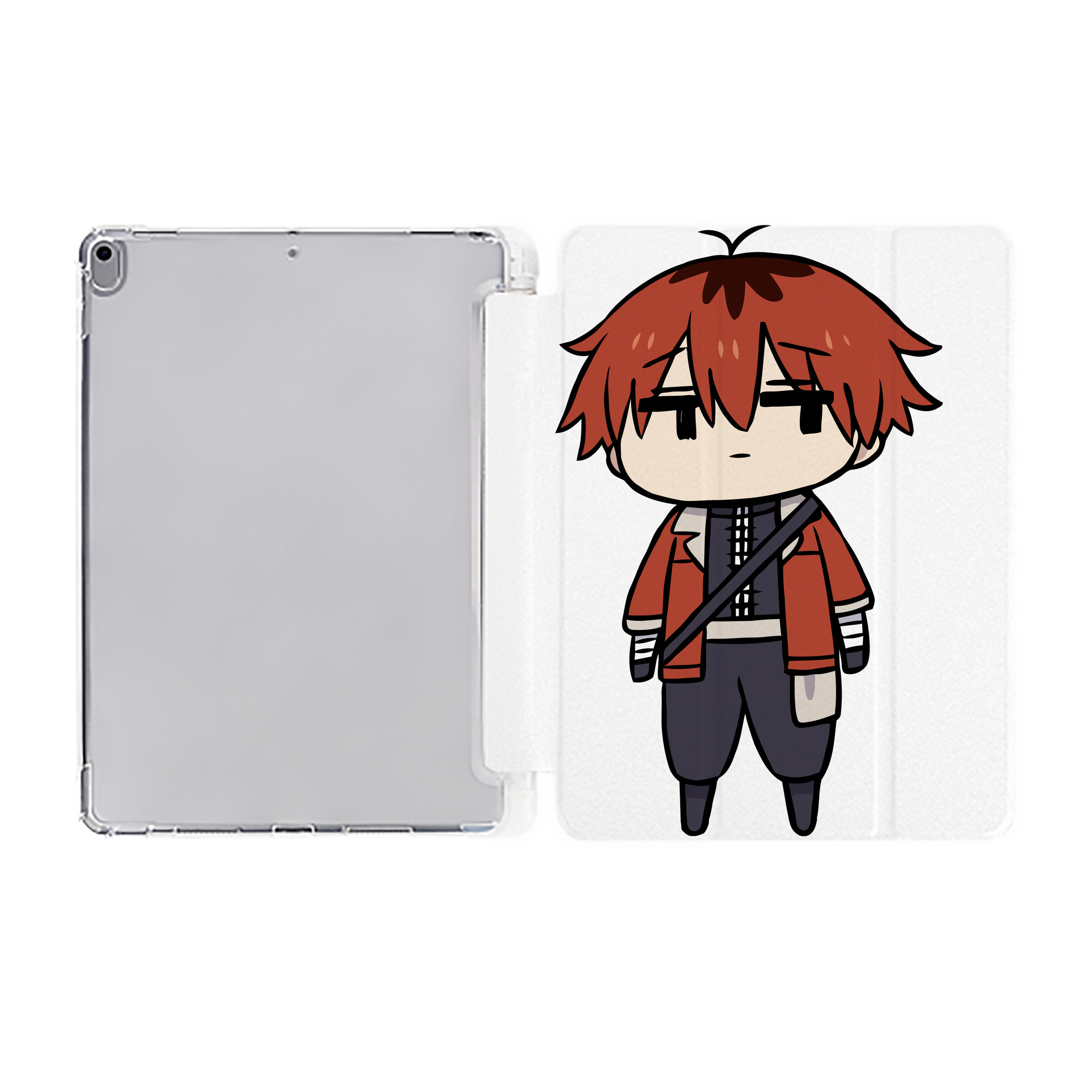 （画像用） 葬送のフリーレン Frieren IPad ケース ペン収納付き 三つ折りスタンド PUレザー×シリコン 対応機種9.5/10.5/10.9インチ